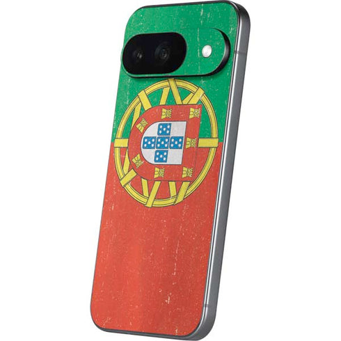 Portugal Flag Distressed Google Pixel 9 Skin